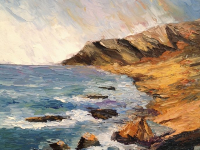Californian coast - Oil on Canvas