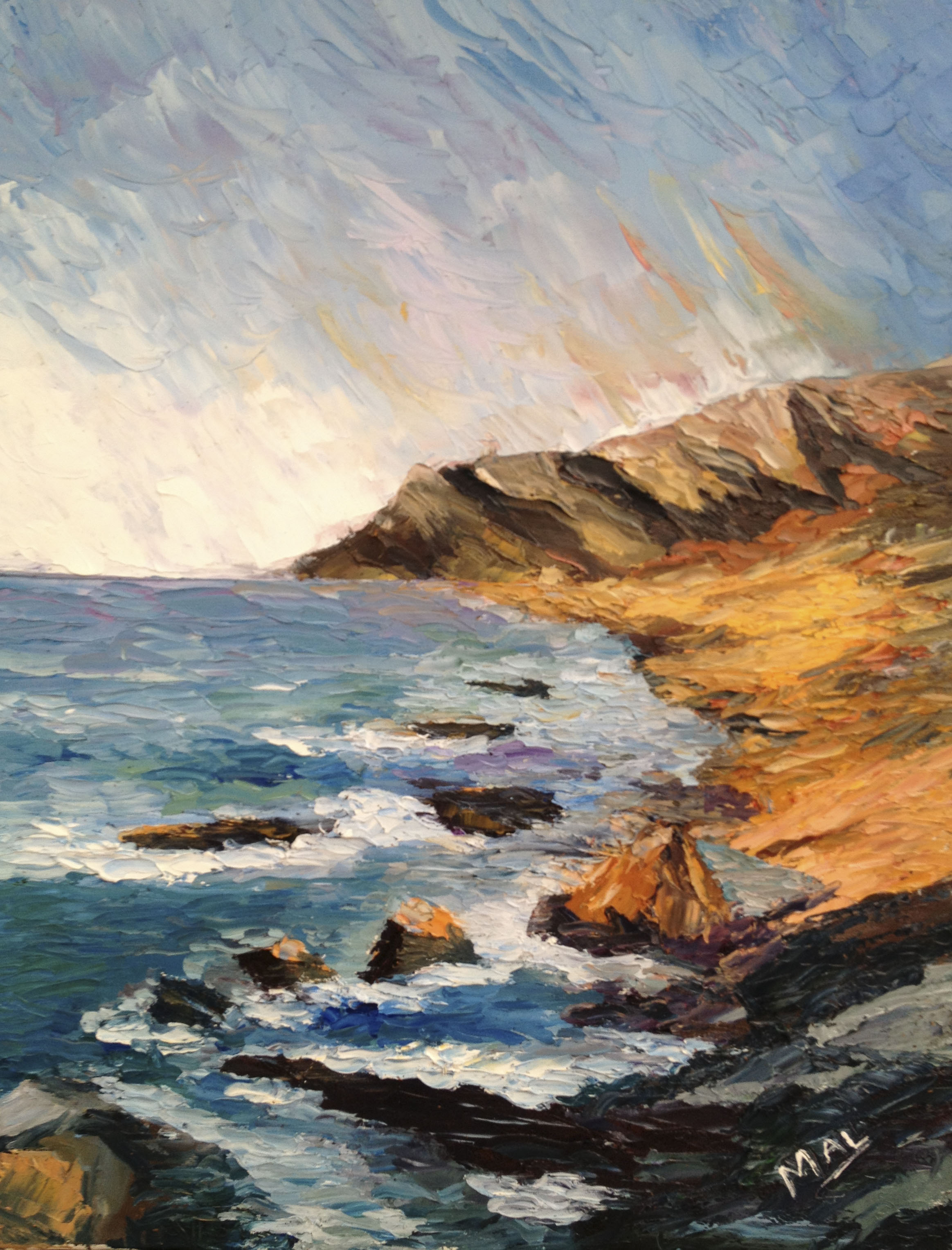 Californian coast - Oil on Canvas