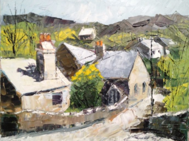 Dolwyddelan Village, Snowdonia - Oil on Canvas - £ 175