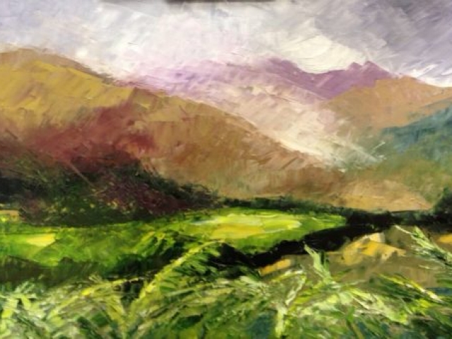 Scottish Landscape - Oil on canvas