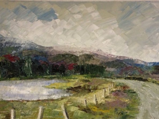Road to Glen Lyon - oil on canvas - £250