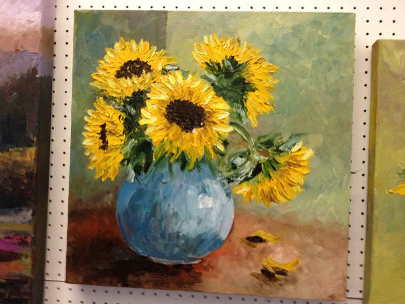 "Sunflowers" - Oil on Canvas